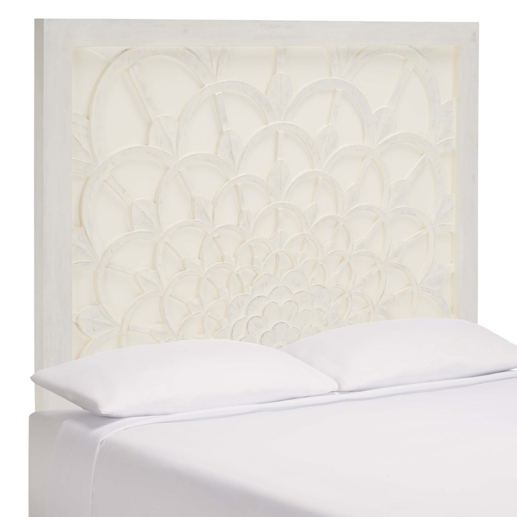 Safavieh Richella Queen Headboard - Ivory Wash