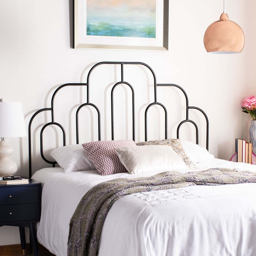 Safavieh Paloma Metal Retro Headboard - Black