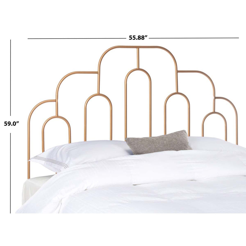 Safavieh Paloma Metal Retro Headboard - Gold