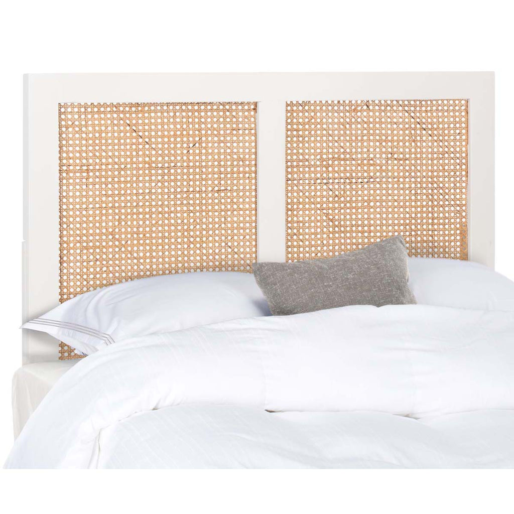 Safavieh Vienna Cane Headboard - White Wash