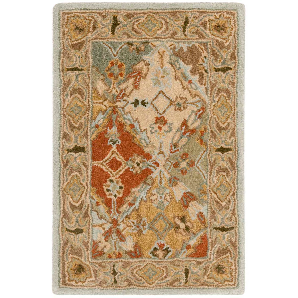 Safavieh Heritage Rug Collection HG316C - Light Blue / Light Brown