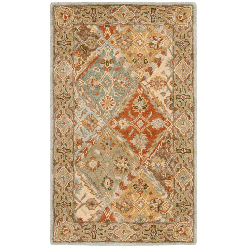 Safavieh Heritage Rug Collection HG316C - Light Blue / Light Brown