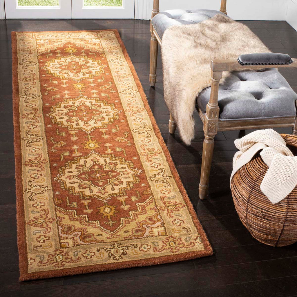 Safavieh Heritage Rug Collection HG345A - Rust / Gold