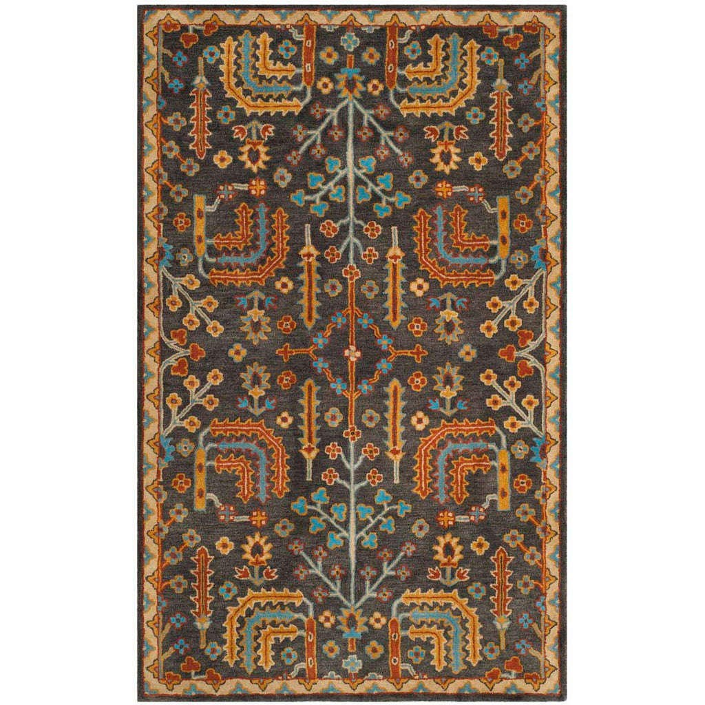 Safavieh Heritage Rug Collection HG409A- Charcoal / Multi