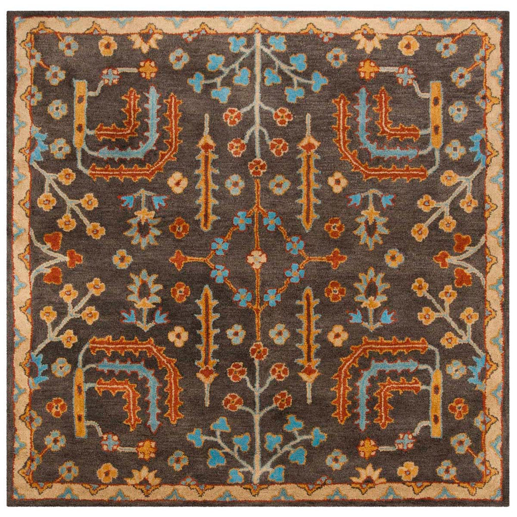 Safavieh Heritage Rug Collection HG409A- Charcoal / Multi