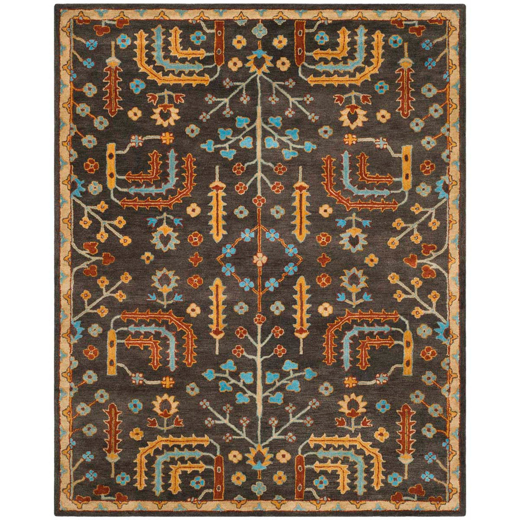 Safavieh Heritage Rug Collection HG409A- Charcoal / Multi