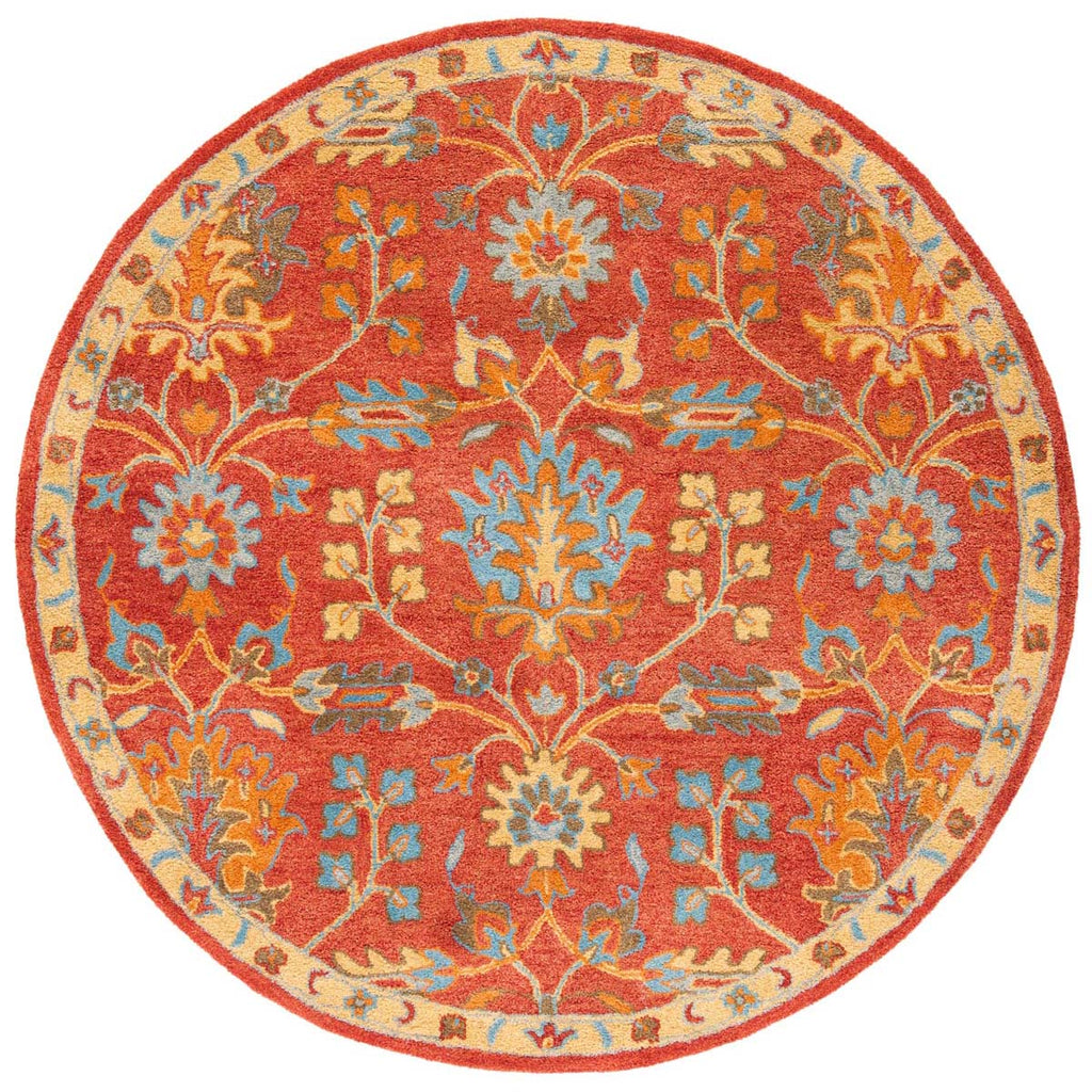 Safavieh Heritage Rug Collection HG417Q - Red / Multi