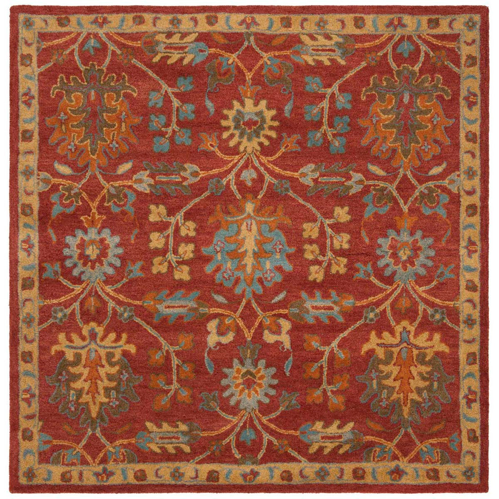 Safavieh Heritage Rug Collection HG417Q - Red / Multi