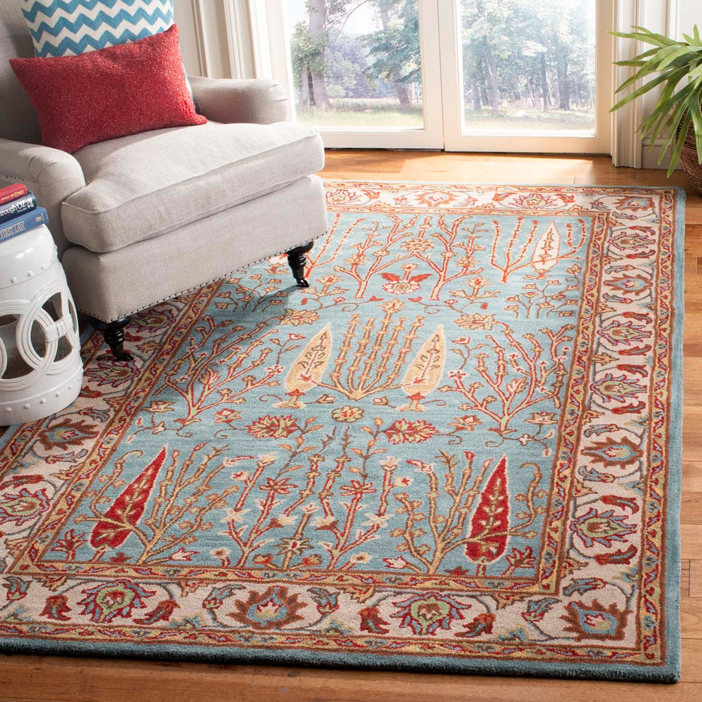 Safavieh Heritage Rug Collection HG735A - Blue / Ivory