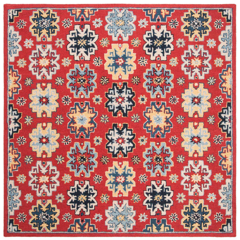 Safavieh Heritage Rug Collection HG746Q - Red / Blue