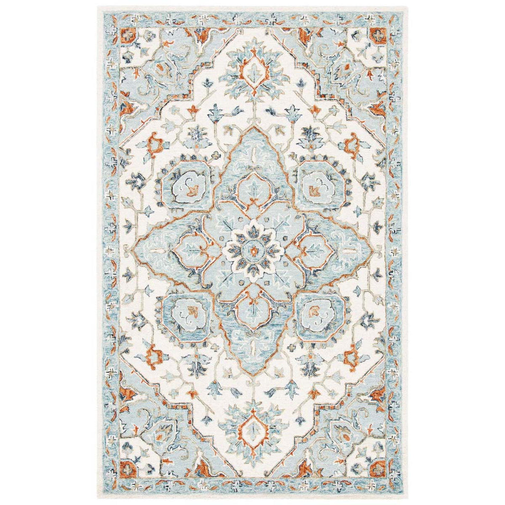 Safavieh Heritage Rug Collection HG922A - Ivory / Blue