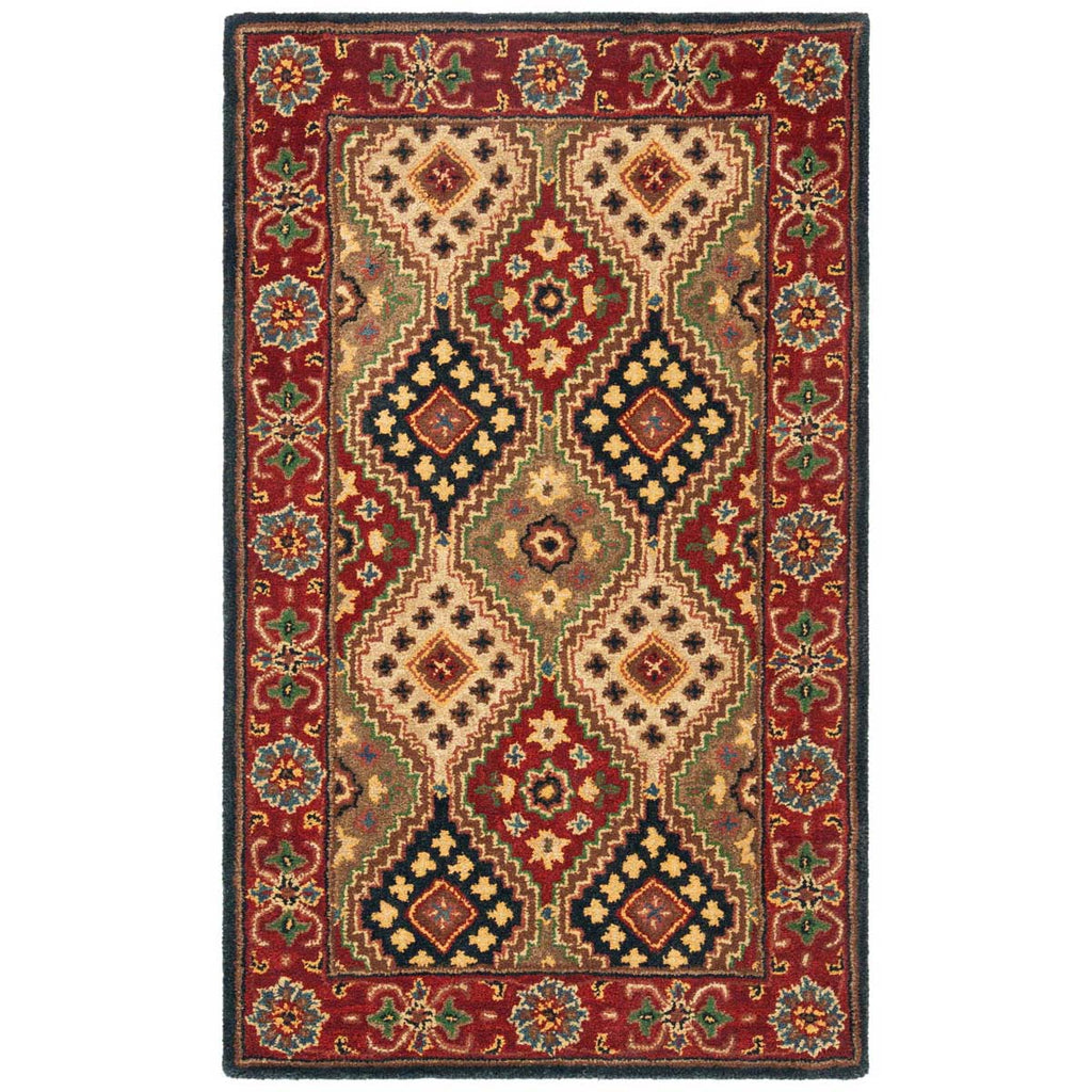 Safavieh Heritage Rug Collection HG927Q - Red / Beige