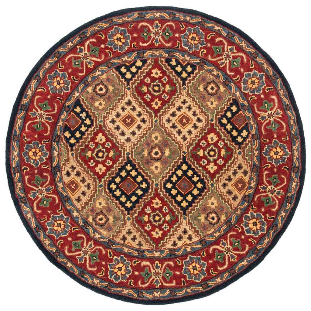 Safavieh Heritage Rug Collection HG927Q - Red / Beige