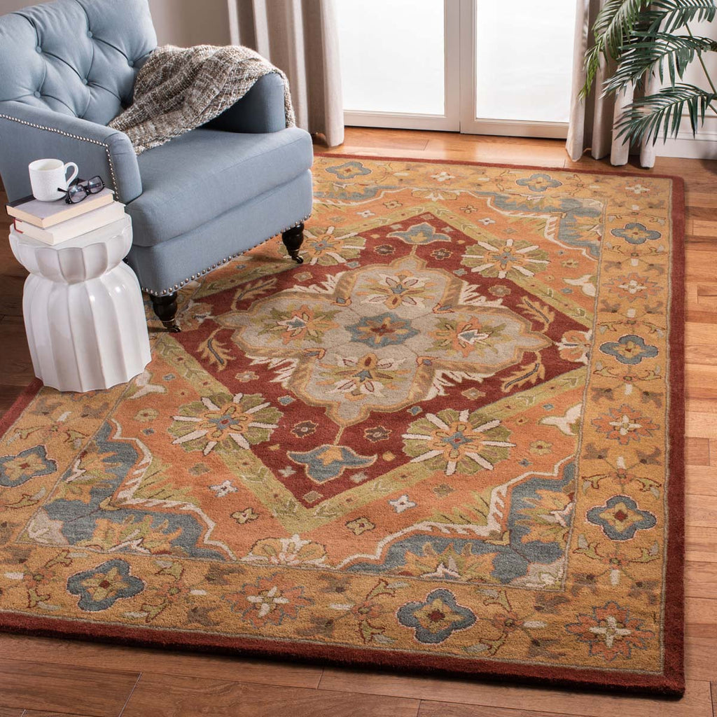 Safavieh Heritage Rug Collection HG948A - Rust