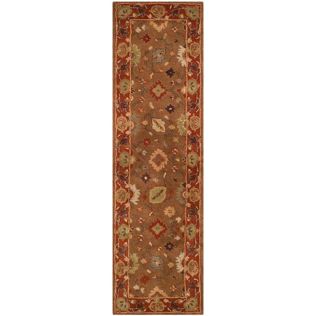 Safavieh Heritage Rug Collection HG952A - Moss / Rust