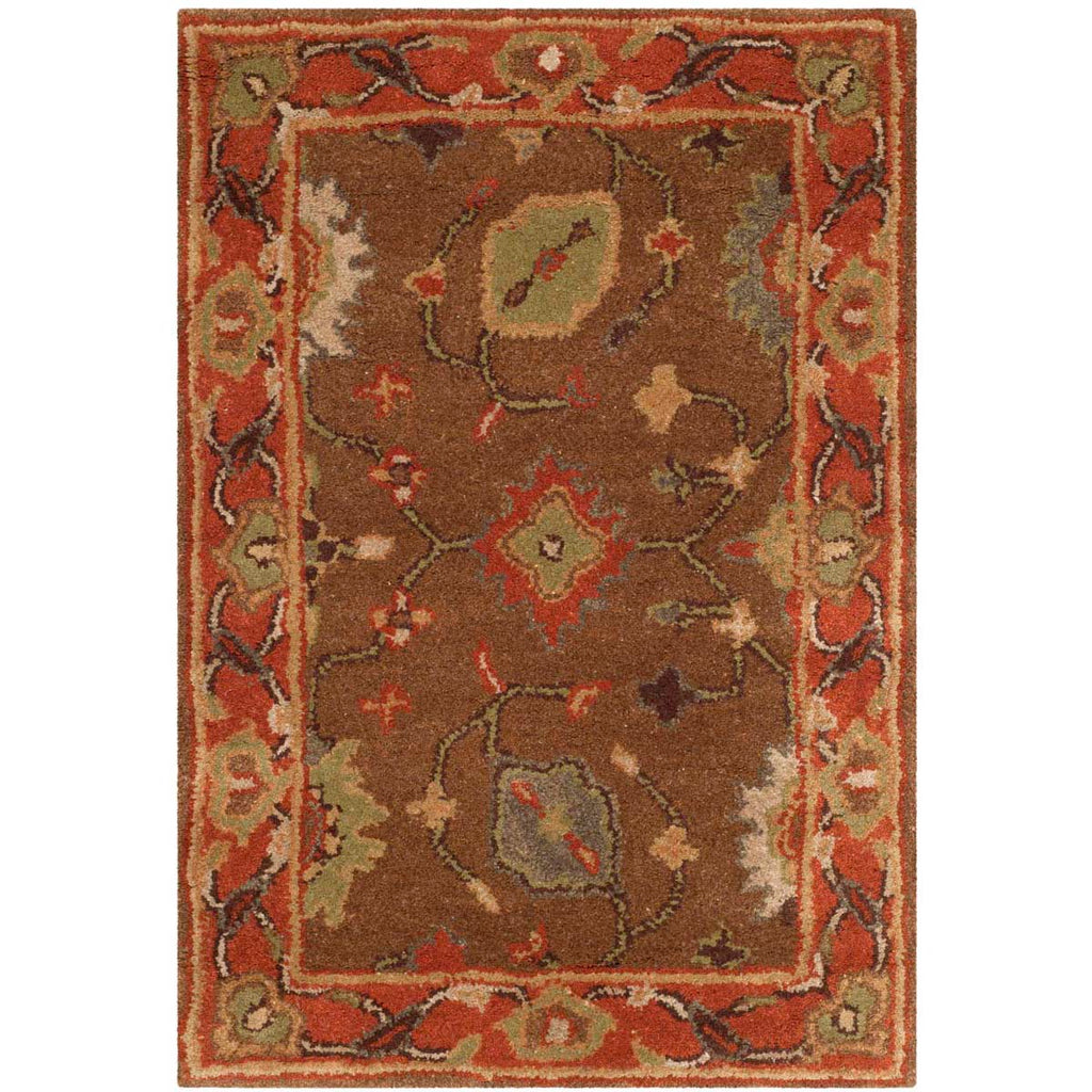 Safavieh Heritage Rug Collection HG952A - Moss / Rust