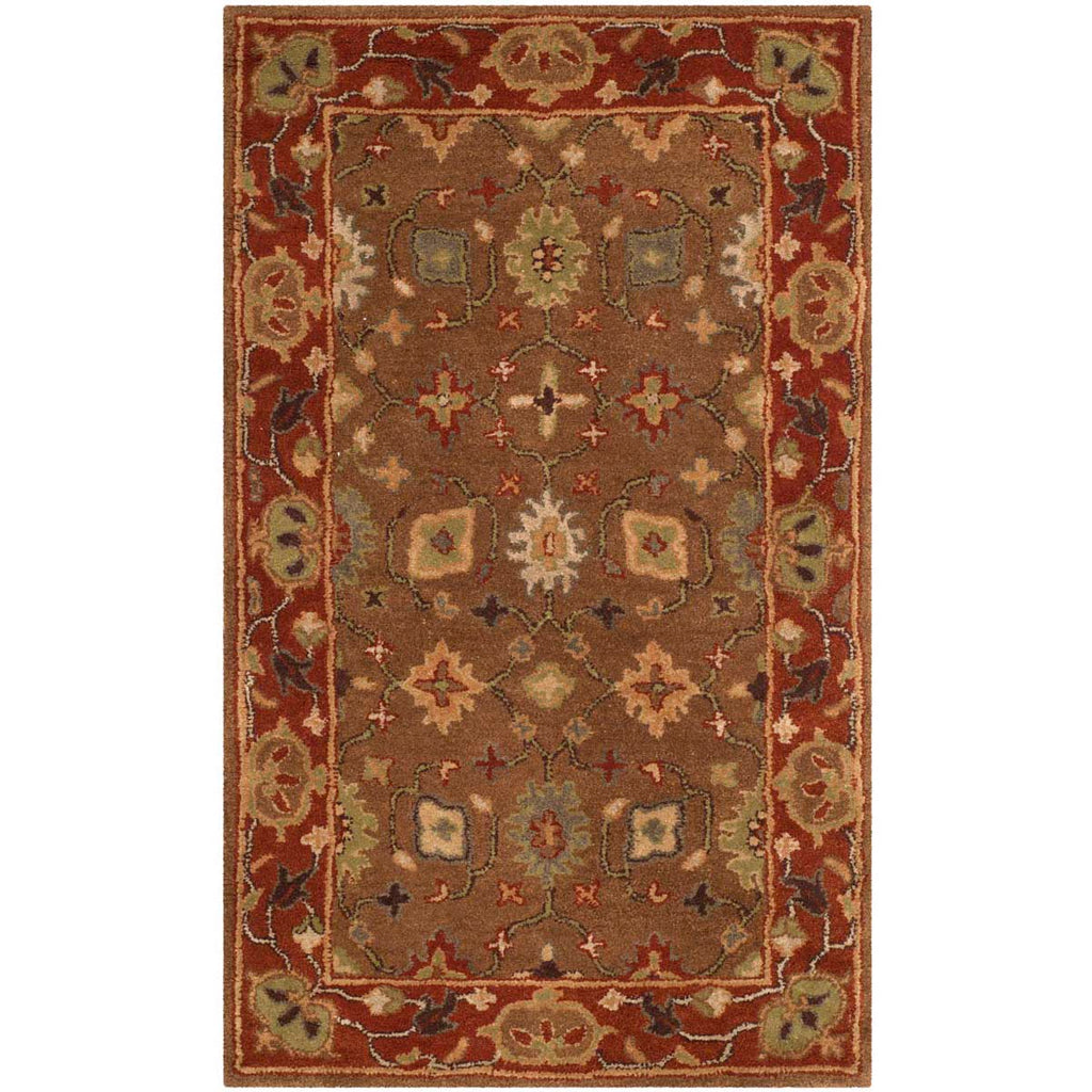 Safavieh Heritage Rug Collection HG952A - Moss / Rust