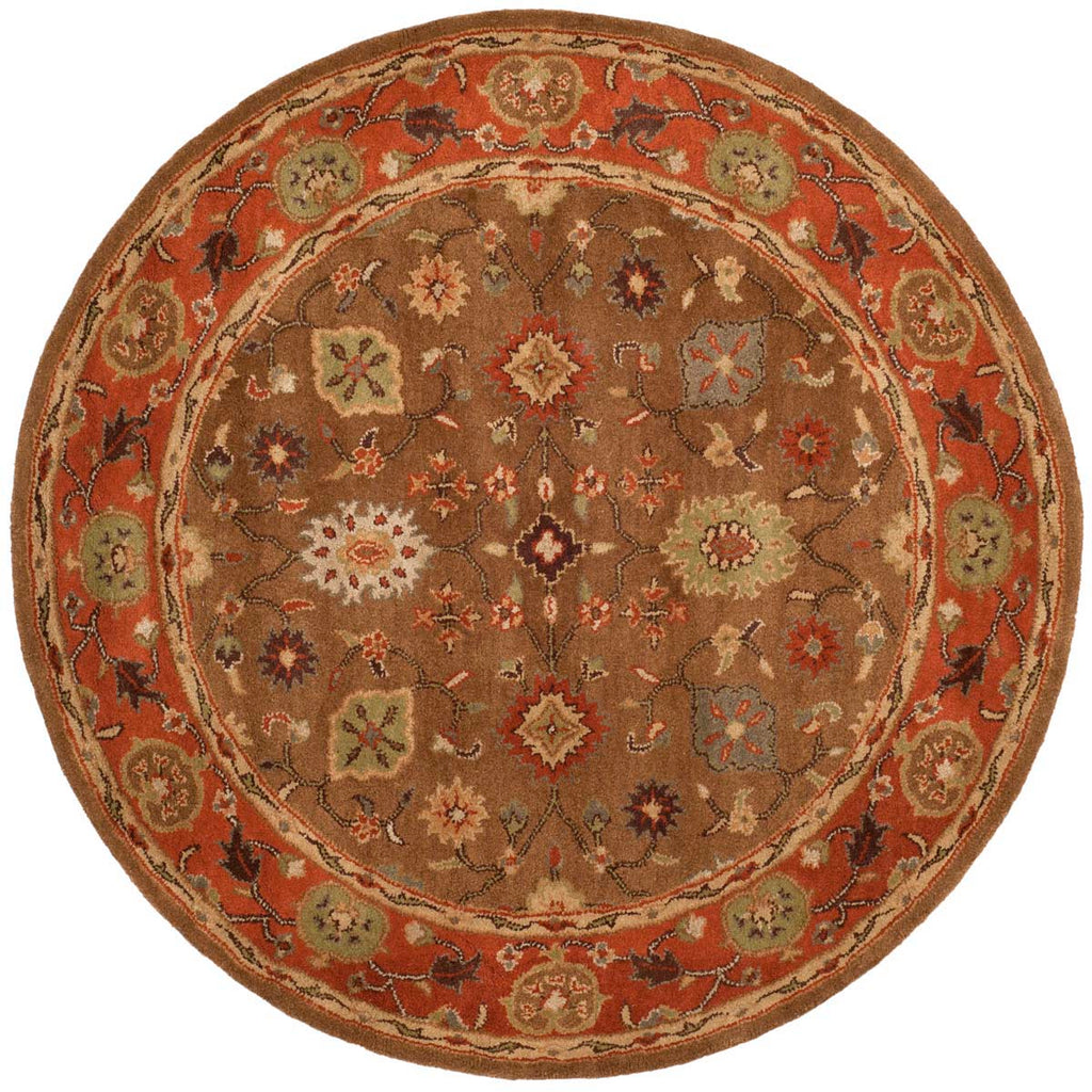 Safavieh Heritage Rug Collection HG952A - Moss / Rust