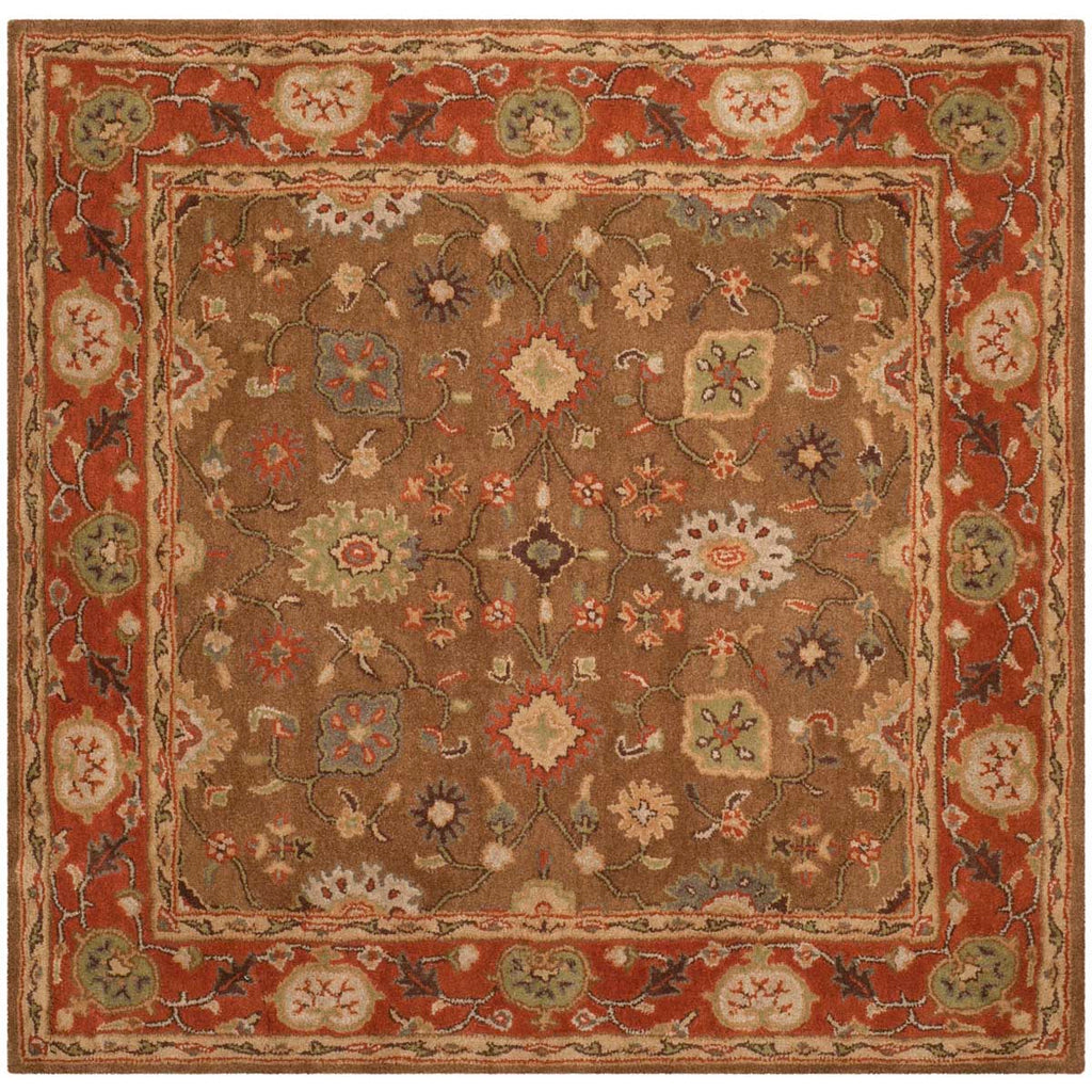 Safavieh Heritage Rug Collection HG952A - Moss / Rust