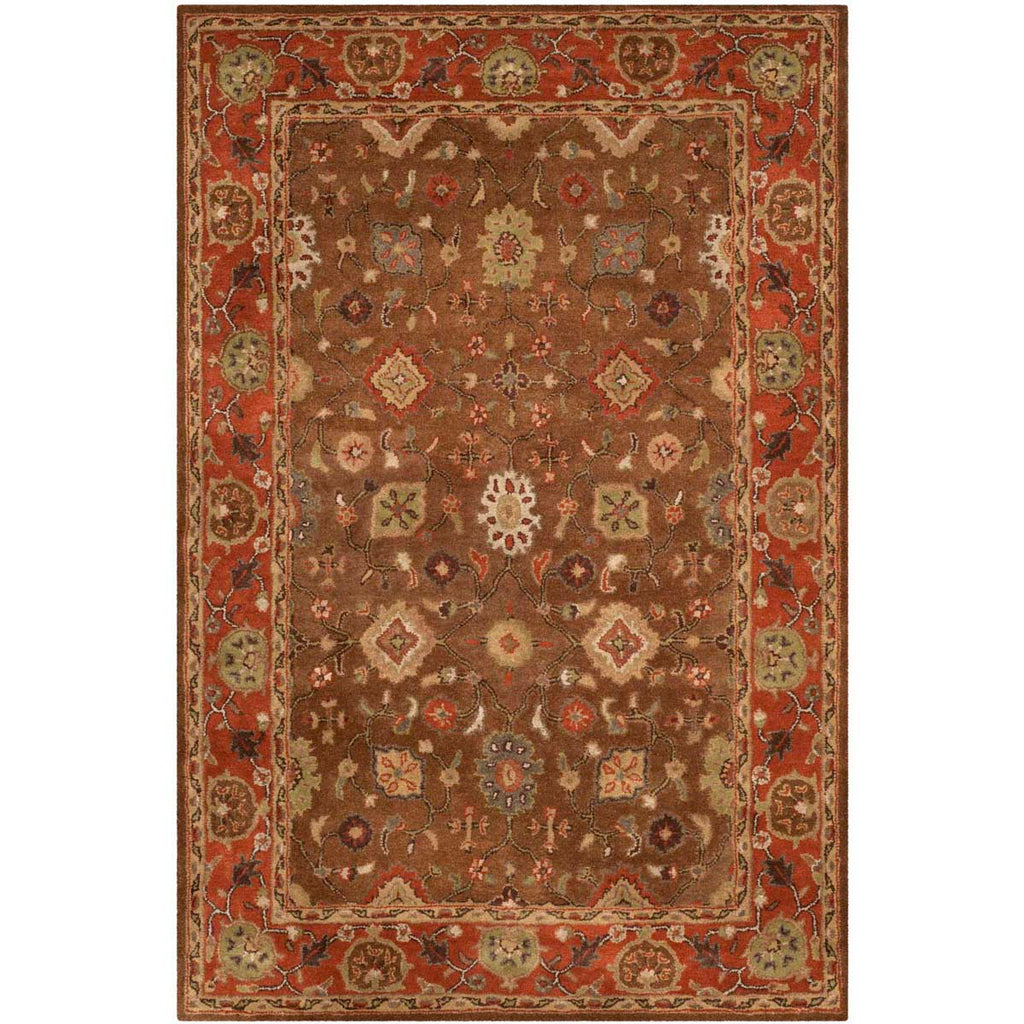 Safavieh Heritage Rug Collection HG952A - Moss / Rust