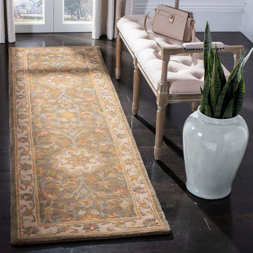 Safavieh Heritage Rug Collection HG954A - Green / Taupe