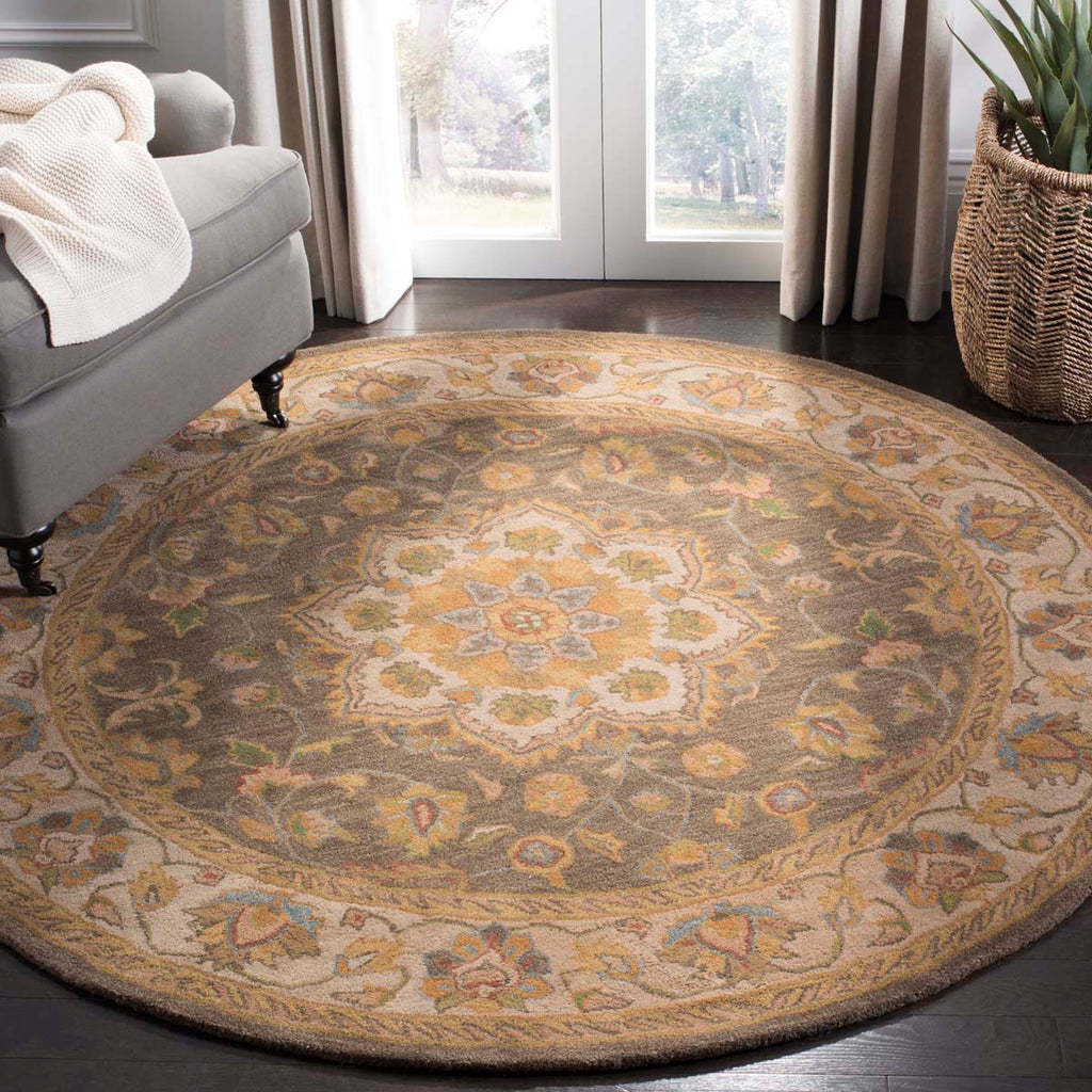 Safavieh Heritage Rug Collection HG954A - Green / Taupe