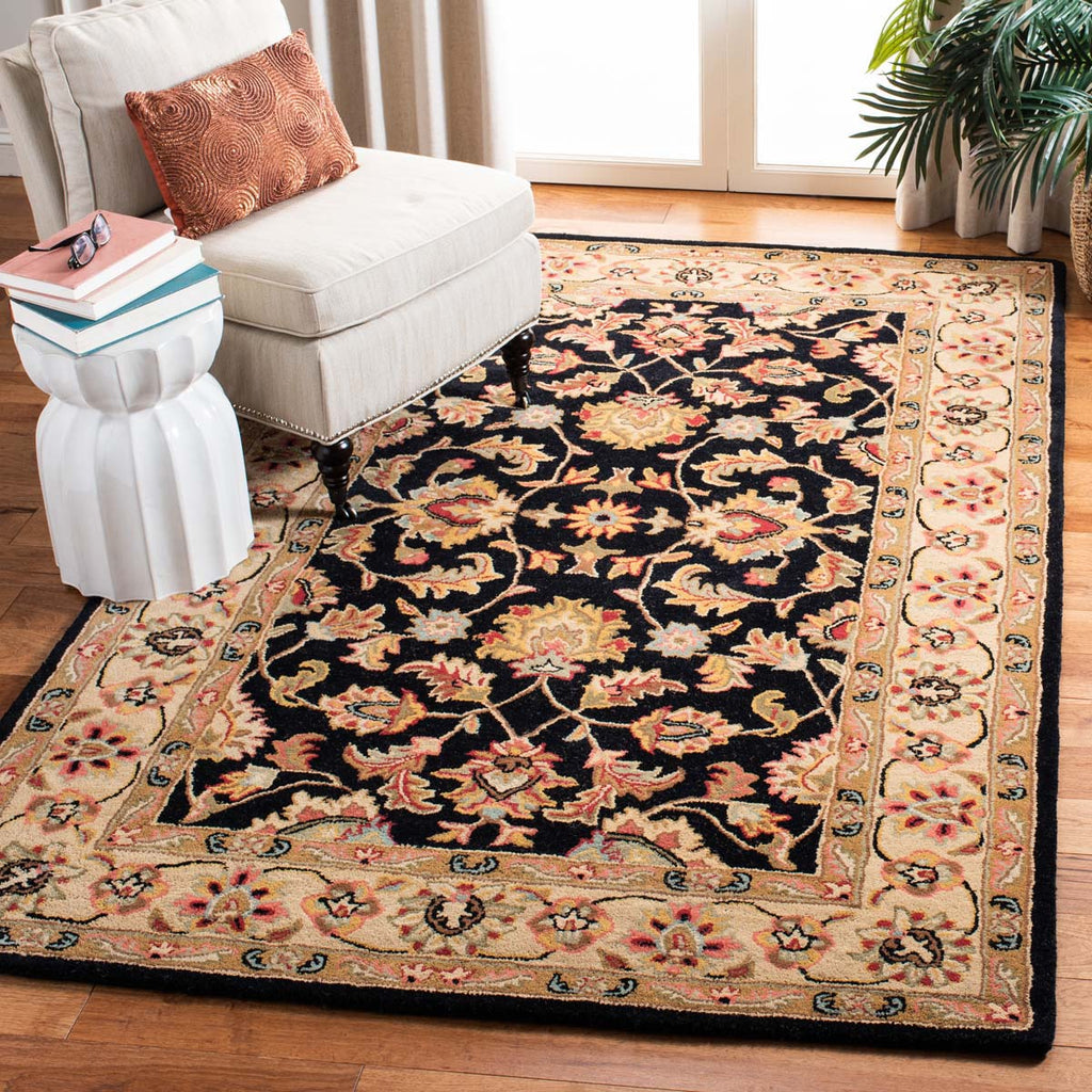 Safavieh Heritage Rug Collection HG957A - Black / Beige