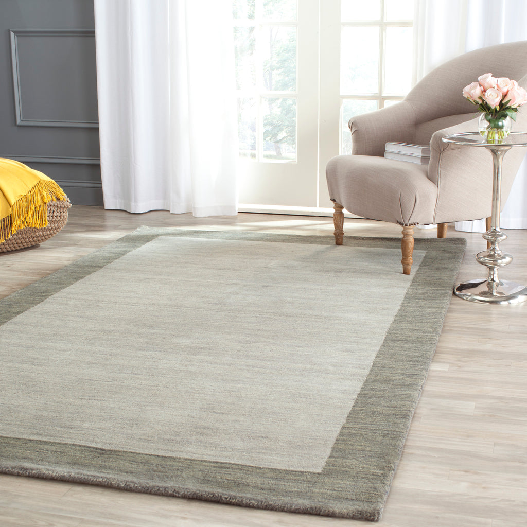 Safavieh Himalaya Rug Collection HIM580B - Light Grey / Dark Grey
