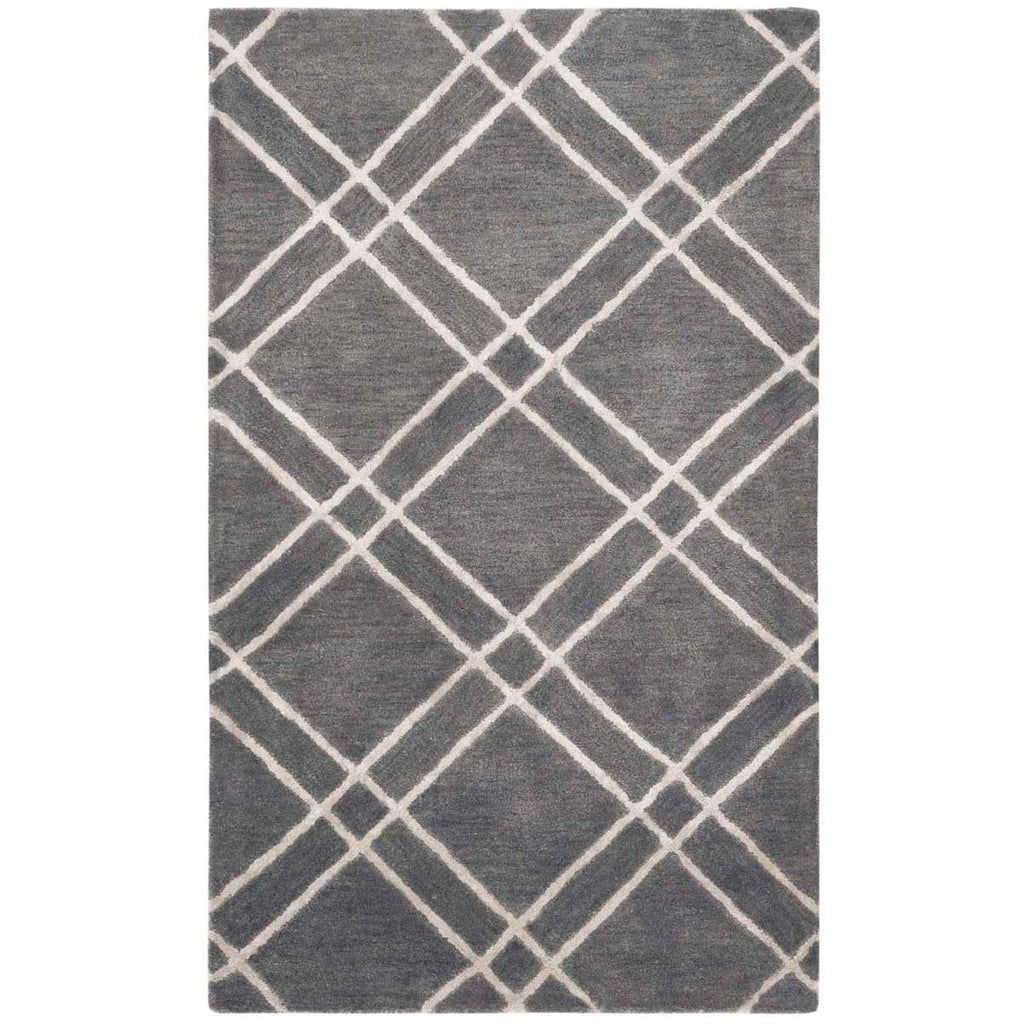 Safavieh Himalaya Rug Collection HIM901F - Dark Grey / Ivory