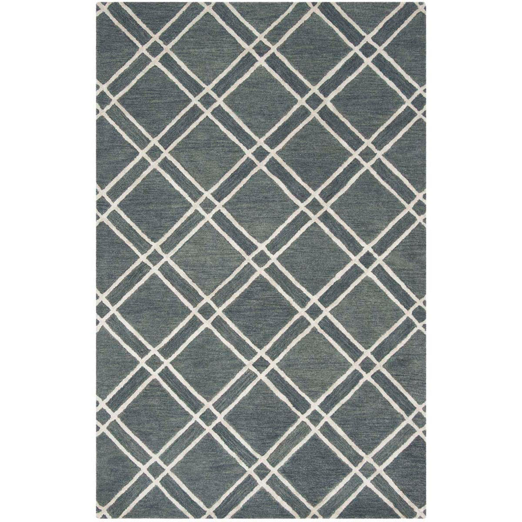 Safavieh Himalaya Rug Collection HIM901F - Dark Grey / Ivory