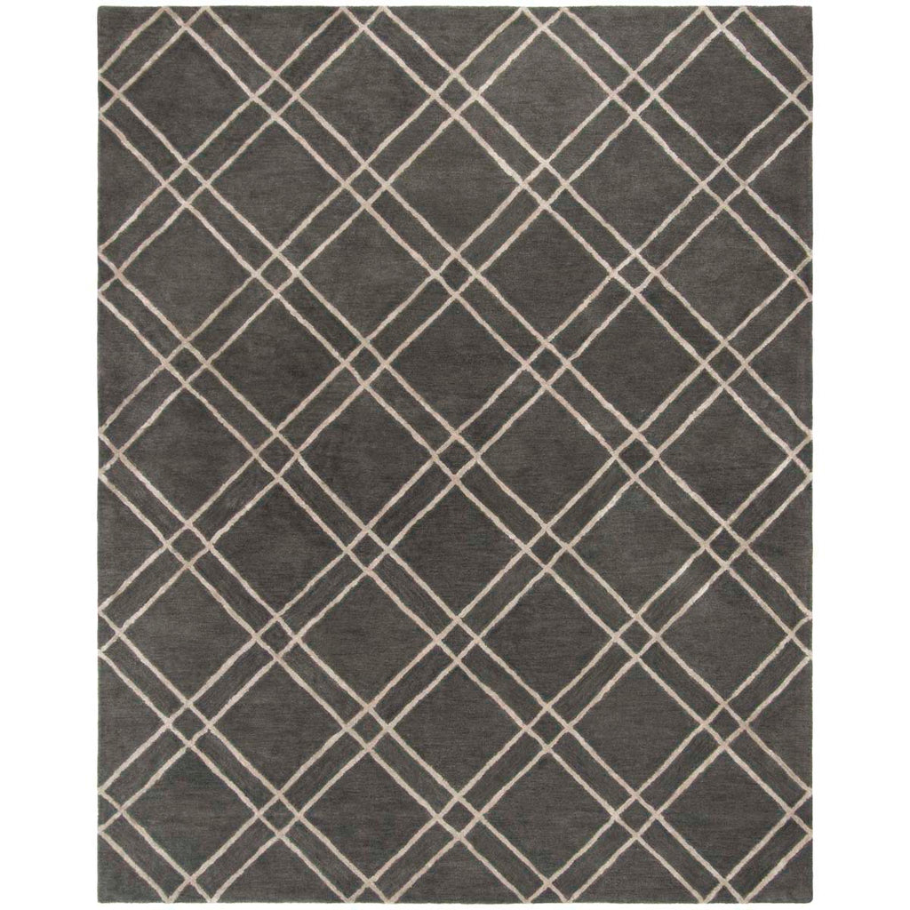 Safavieh Himalaya Rug Collection HIM901F - Dark Grey / Ivory