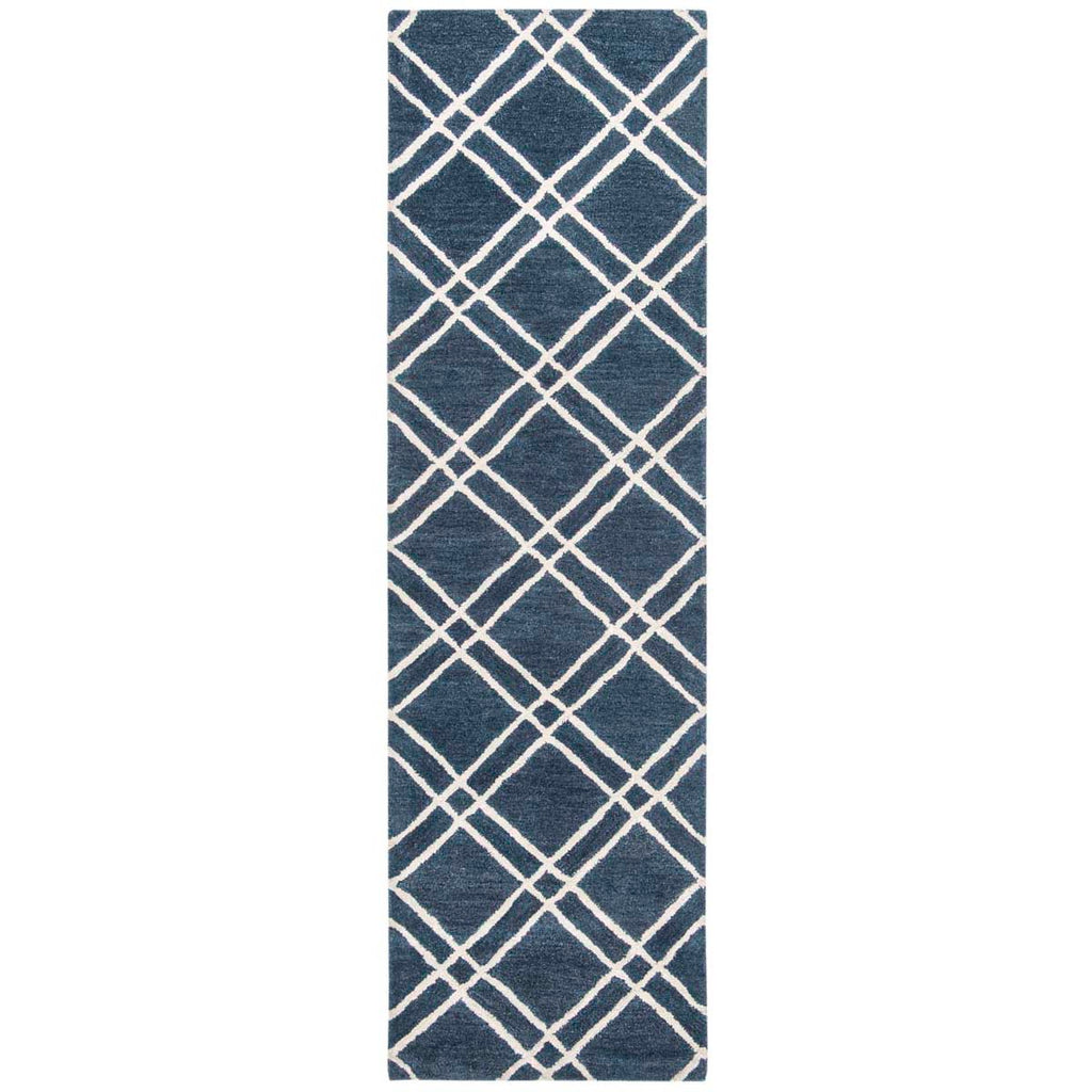 Safavieh Himalaya Rug Collection HIM901N - Navy / Silver