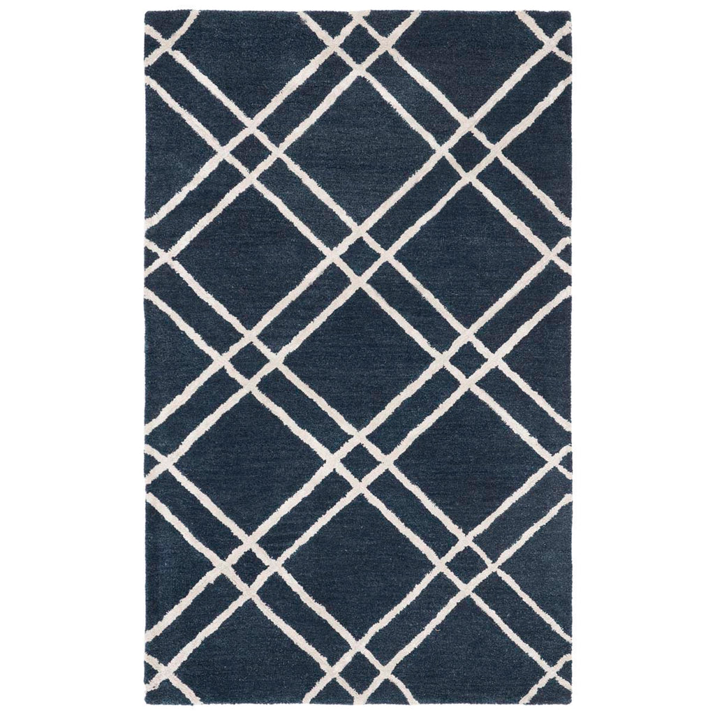 Safavieh Himalaya Rug Collection HIM901N - Navy / Silver