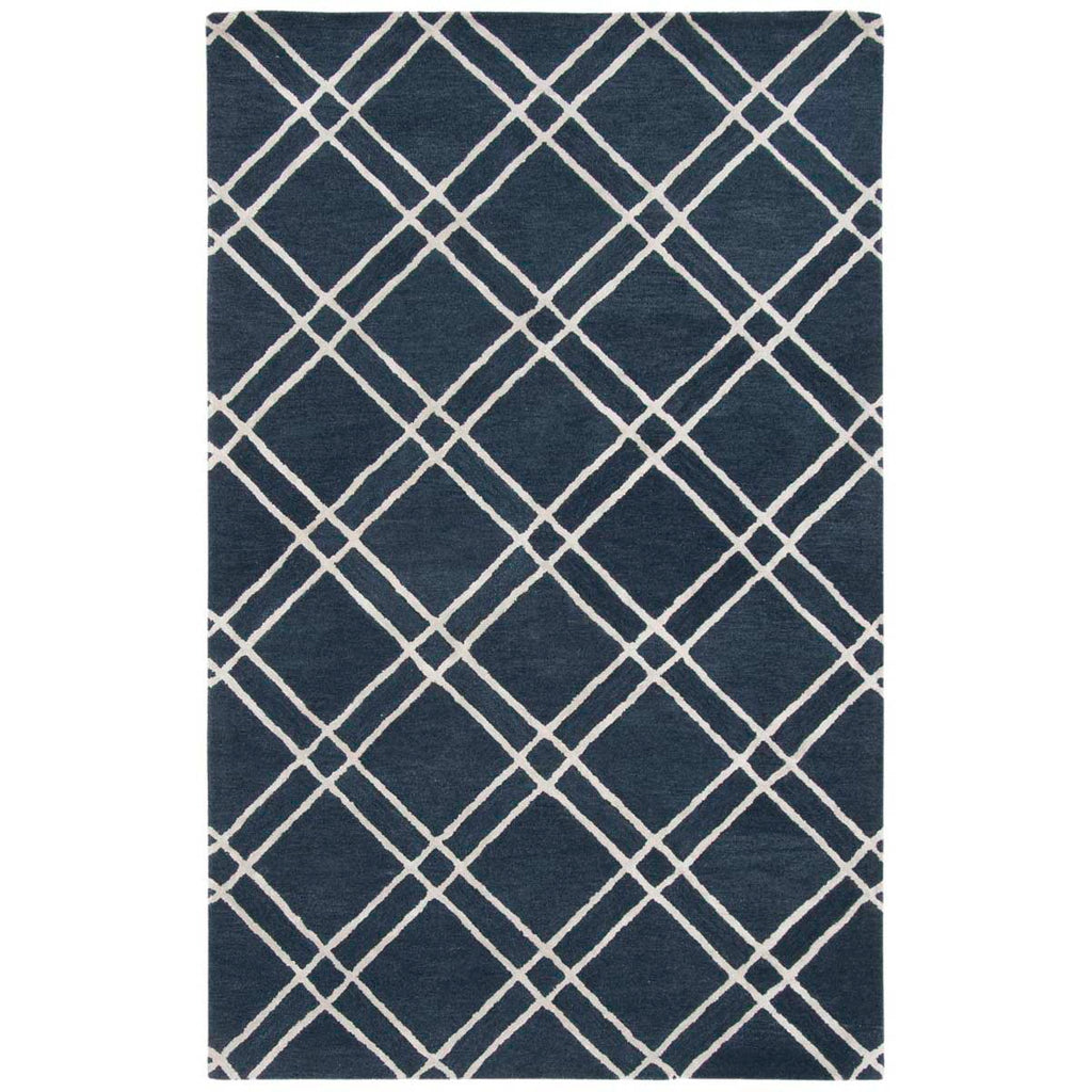 Safavieh Himalaya Rug Collection HIM901N - Navy / Silver