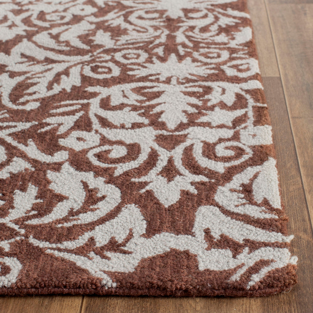 Elegant Area Rug, HK368B, 120 X 180 cm in Brown / Grey