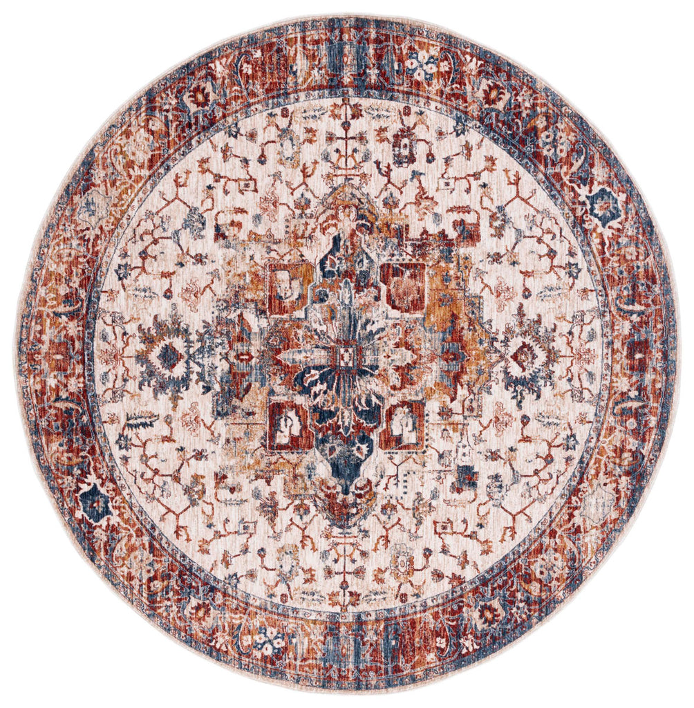 Safavieh Heirloom Collection, HRL796A - Ivory / Blue Rust