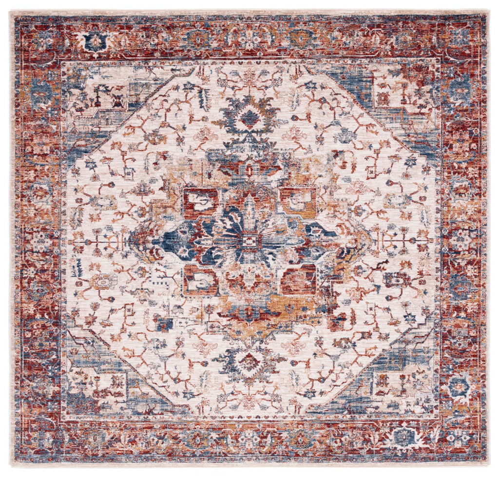 Safavieh Heirloom Collection, HRL796A - Ivory / Blue Rust