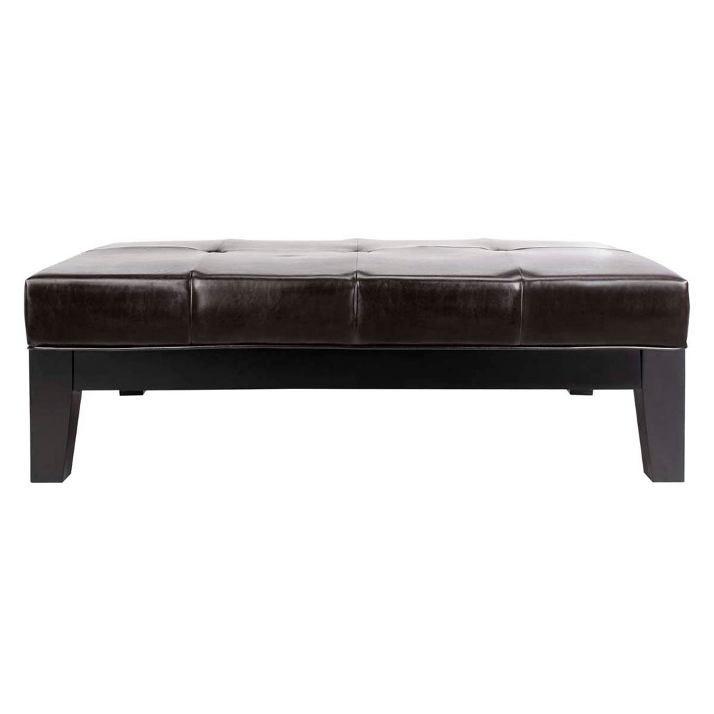 Safavieh Jordan Cocktail Ottoman - Brown