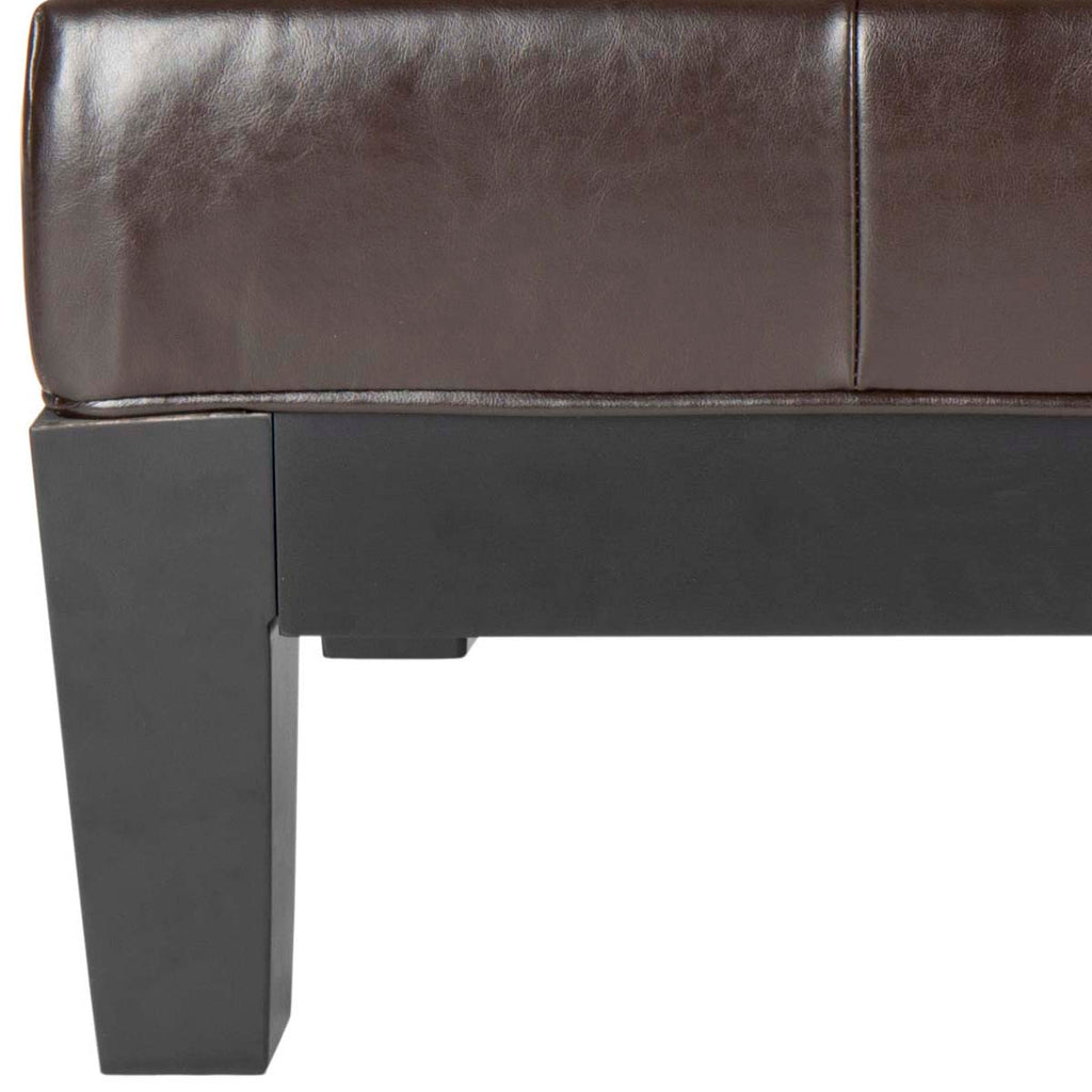 Safavieh Jordan Cocktail Ottoman - Brown