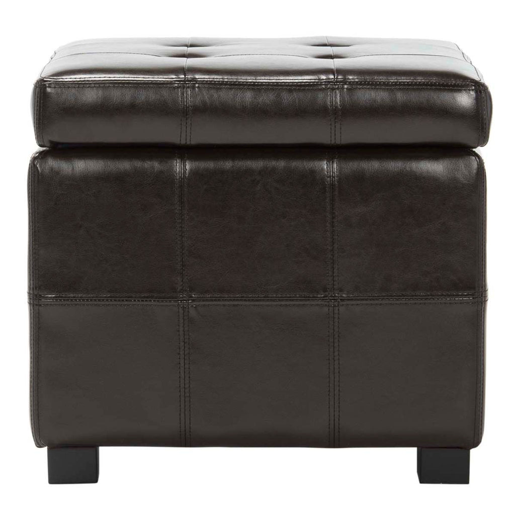 Safavieh Maiden Square Tufted Ottoman - Brown
