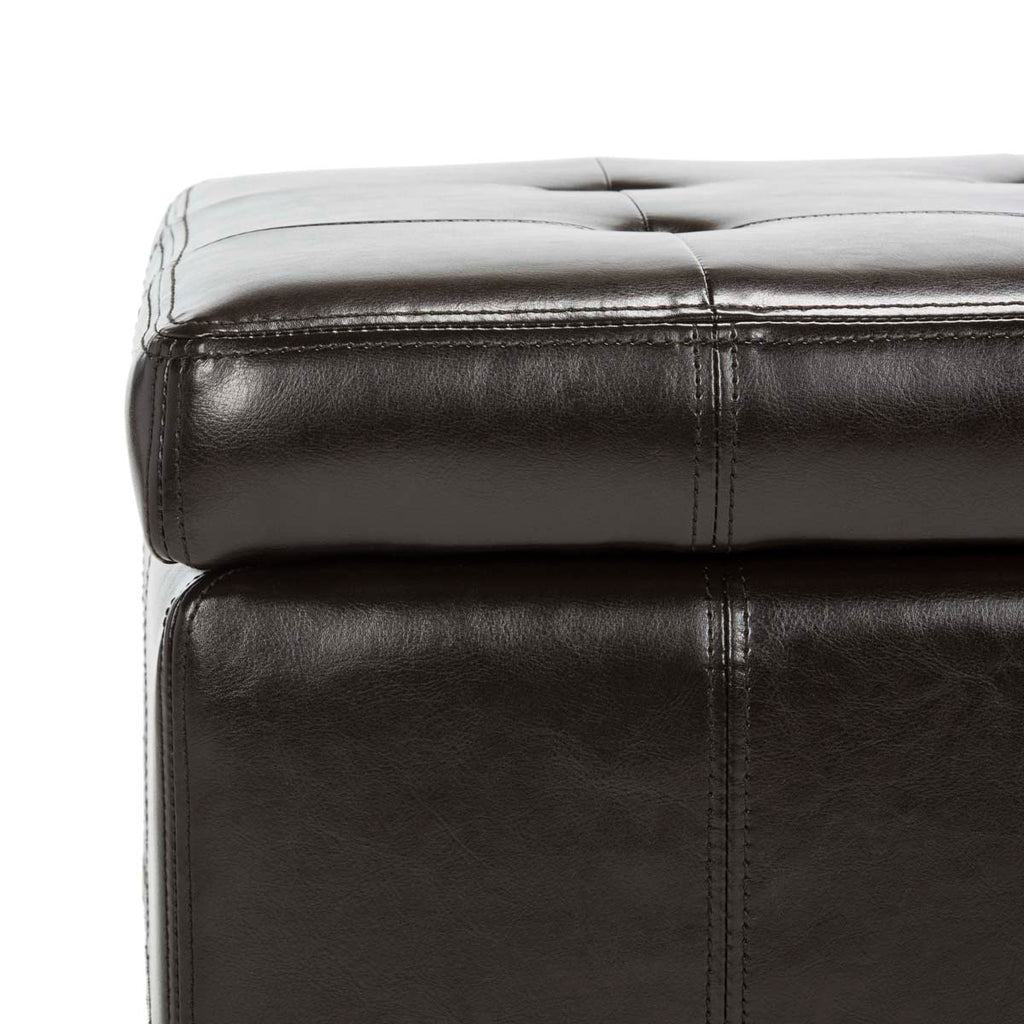 Safavieh Maiden Square Tufted Ottoman - Brown