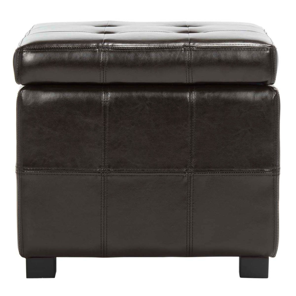 Safavieh Maiden Square Tufted Ottoman - Brown