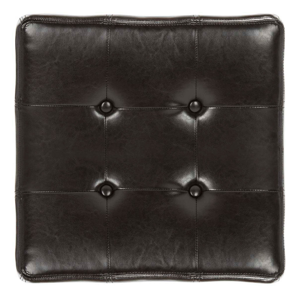 Safavieh Maiden Square Tufted Ottoman - Brown