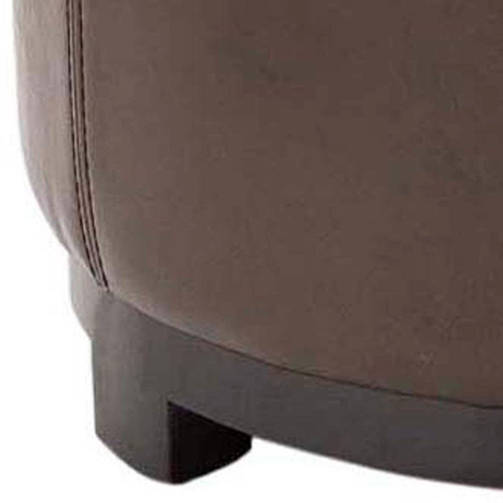 Safavieh Chelsea Round Tray Ottoman - Brown