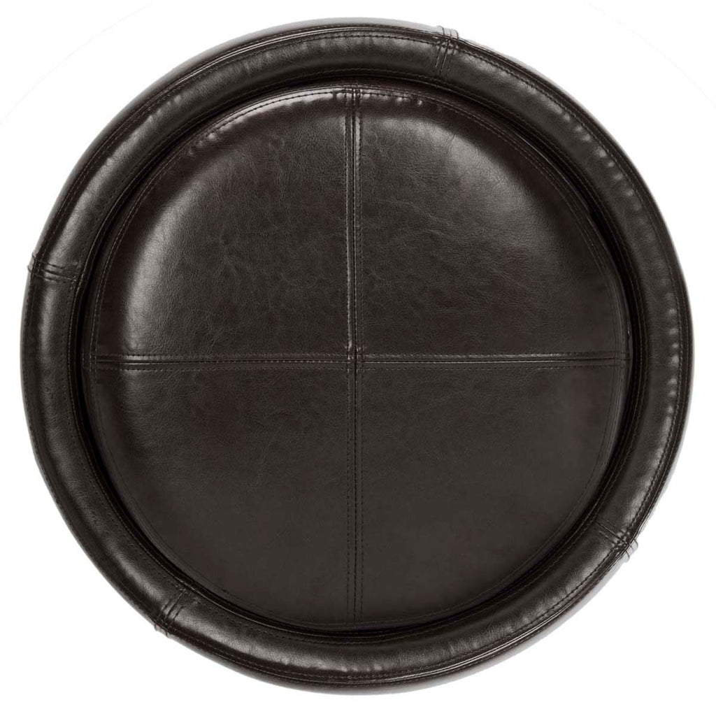 Safavieh Chelsea Round Tray Ottoman - Brown