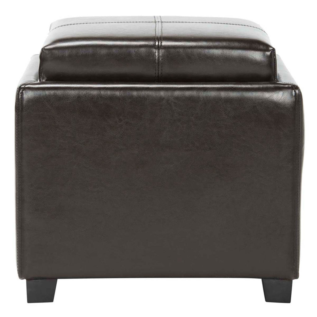 Safavieh Harrison Single Tray Ottoman - Brown