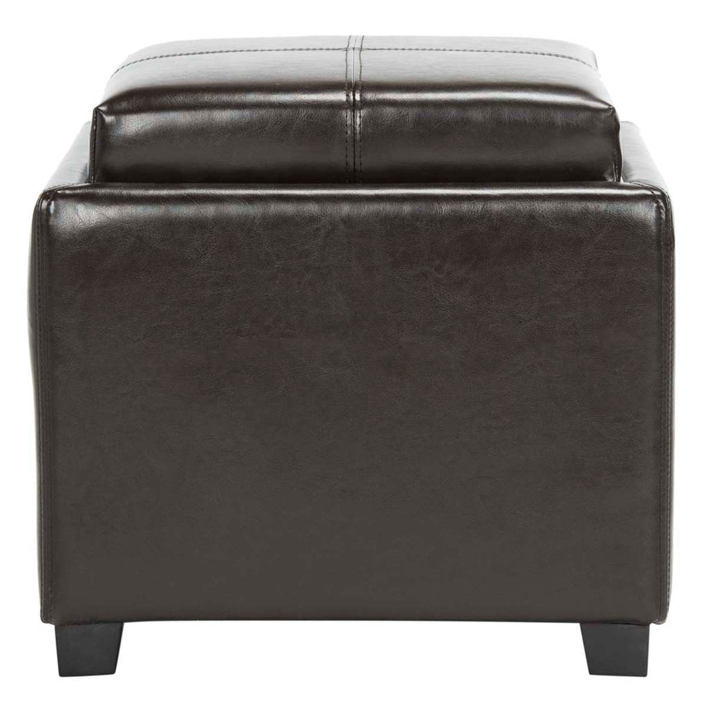 Safavieh Harrison Single Tray Ottoman - Brown