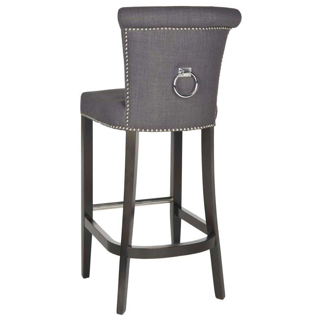 Safavieh Addo Ring Bar Stool - Charcoal