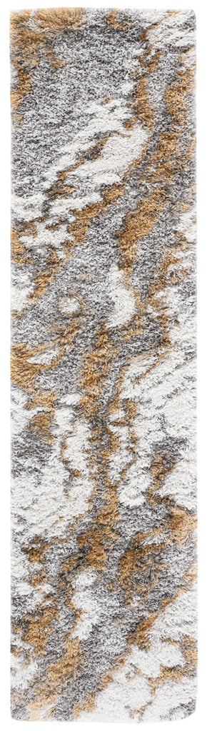 Safavieh Horizon Shag Rug Collection: HZN890D-3SQ - Grey / Gold