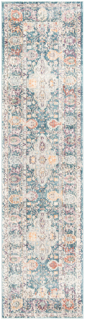 Safavieh Illusion Rug Collection ILL704K - Teal / Cream